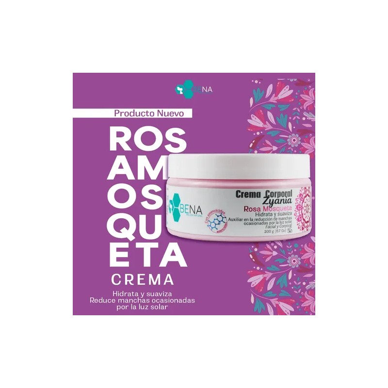 Crema Corporal Facial Y Corporal Rosa Mosqueta, Bena Belleza