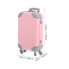 ibasenice Miniature Dolls Suitcase 18 Inch Dollhouse Accessories Travel Suitcase