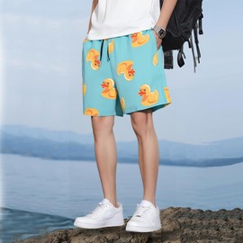 SNOW DREAMS - Traje de baño para niños con forro de compresión, pantalones cortos de natación de secado rápido, pantalones cortos elásticos para niños, tamaño 6, 8, 10, 12, 14, marino, 10