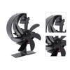 Heat Powered Stove Fan 7 Blade Moon Model Silent Operation
