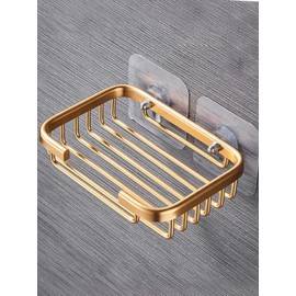 Soap Holder Dish, Bar Suction Cup Soap Tray Wall Mounted, Rustproof Stainless Steel Sponge Holder Caddy for Bathroom Bathtub Kitchen Sink