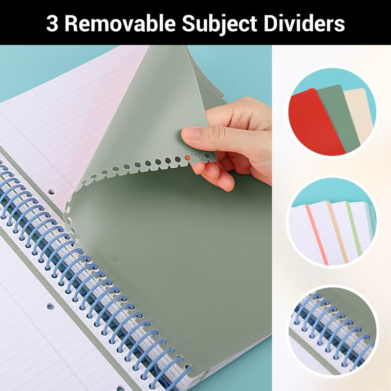 Yarotm Squared Notebook A4 - Spiral Notebook 23.5x 29.8cm -