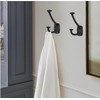 LONHECAN Matte Black Hooks Large Wall Mounted Decorative Solid Heavy-Duty