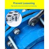 120PCS Hex Nuts M5, HOLMOL DIN 934 M5 Nuts, Zinc