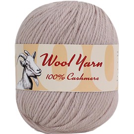 100% Cashmere Wool Yarn (Pack of 10) by Yonkey Monkey 500gr Imported Knitting Crochet (Gray Camel 10)