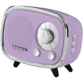 Crosley CR3039A-LN Rondo Retro Portable Rechargeable Bluetooth Speaker, Lavender