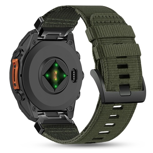 26mm Wear-Resistant Nylon Band Compatible with Garmin Tactix 8-51mm/Tactix 7