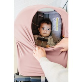 Baby Car Seat Covers- Multi-use Carseat Canopy for Babies, Stretchy Infant Carseat Cover Boy, Shower Gifts for Unisex Boys and Girls