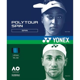Yonex Poly Tour Spin 125 16L Cobalt Blue Tennis String Set