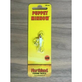 Northland Fishing Tackle - Puppet® Minnow - 1/8 oz. - Various Colors Available - Glo White