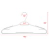 Ollieroo 30 Pack Bendable Plastic Hangers Light-Weight Non-Slip Clothes/Suit Hangers(Grey)