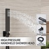 Holispa Black Shower System, Shower Faucet Set with 10-Inch Rain