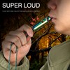 TOCCOOL Colorful Whistle Necklace, Survival Whistle, Sports Referee Whistle, Daily