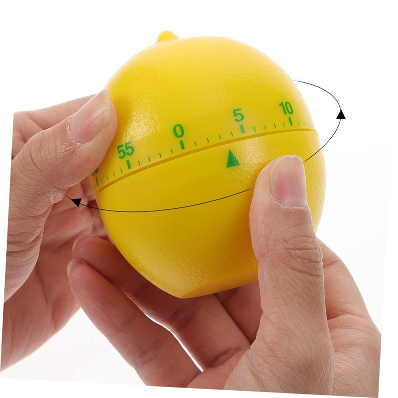 MAGICLULU Mechanical Timer Cartoon Lemon Shape Cooking Timer Adorable Lemon
