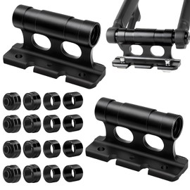 peiyee Pack of 2 Fork Mount Bicycle, Car Bicycle Roof Rack Fork Holder, Bicycle Fork Carrier with Fixed Clip, Aluminium Alloy Bicycle Fork, Versatile Bicycle Block