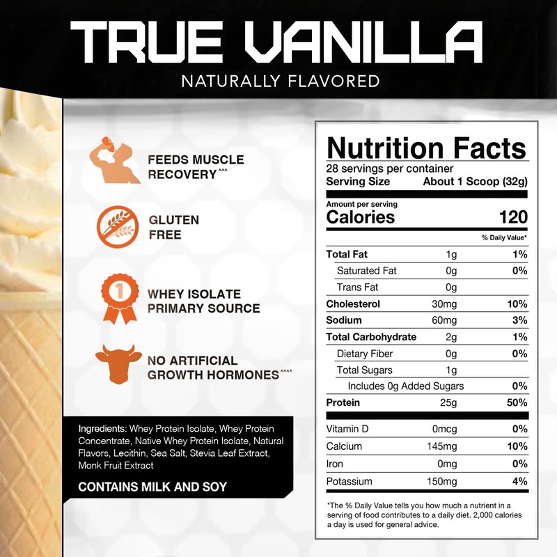 Naturally Flavored Rival Whey - True Vanilla 2lb