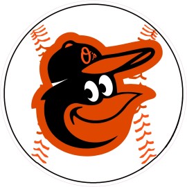 (NOT A PATCH) Baltimore Orioles Baseball HTV Heat Transfer Vinyl Iron On - 4" Inches