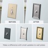 Architectural Single Toggle Switch/Duplex Outlet Wall Plate / Switch Plate