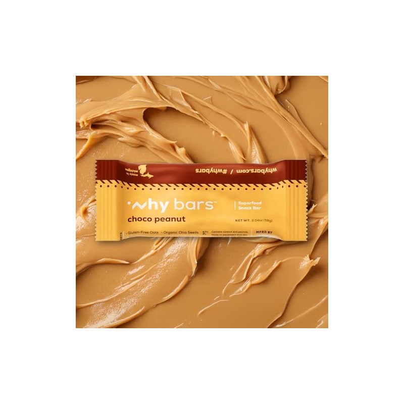 WHY BARS- “Por qué barras, barras de proteína, mantequilla de