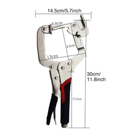 Woodwork Right Angle Clamp Corner Clamp Tools C-Clamp 2 Ways to Use Face Clamp Pocket Hole Clamp, for Woodworking and Pocket Hole Joinery,High Carbon Steel Woodworking Tool