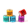 FULAIERGD Pack of 100 Multicoloured Aluminium Pigeon Leg Rings Identifying