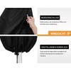 Dokon Parasol/Umbrella Protective Cover With Rod, Large, Waterproof, Windproof, UV-Resistant,