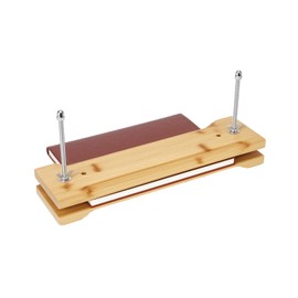 eZAKKA Book Binding Cradle with an Awl, Wood Bookbinding Punching Cradle with Piercing Guide for DIY Bookbinding Crafts and Sewing Supplies