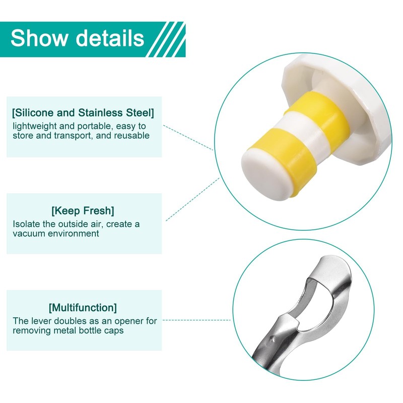 Lever-Arm Bottle Stoppers