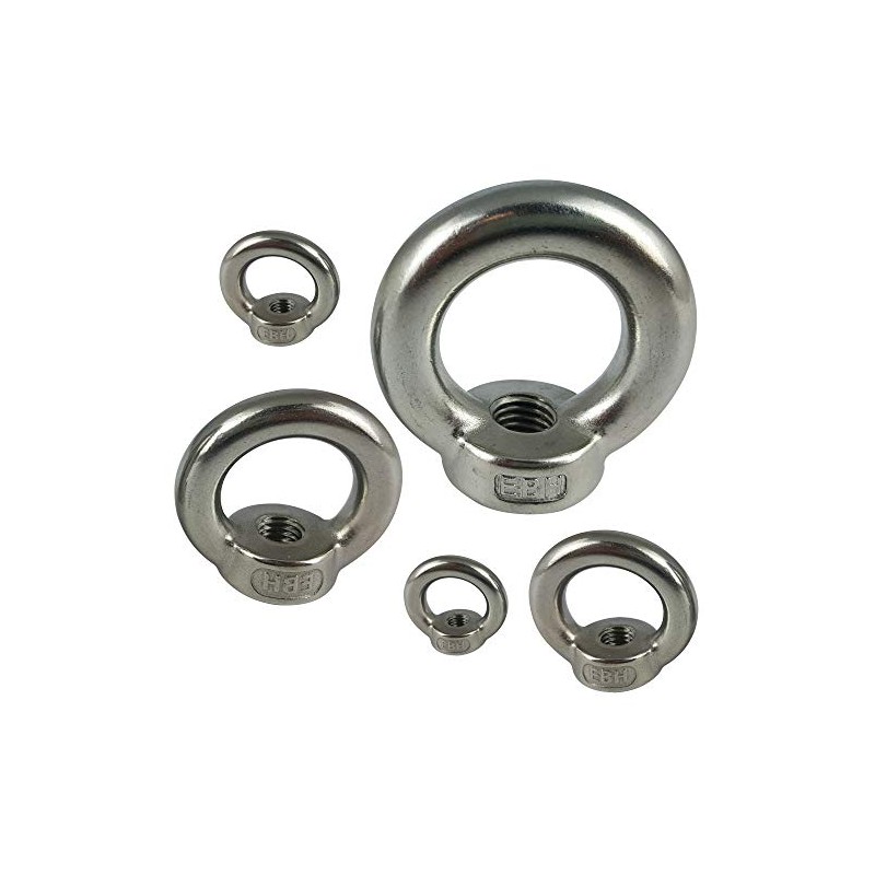 Ring Nuts M6 Stainless Steel A2 V2A VA Rust-Proof Set