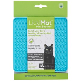 LickiMat Cat Mini Classic - Modern Feeding for The Whole Feline Family, Slow Feed, Reduce Anxiety - Enrich Mealtime Experience