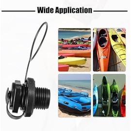 ZhangyiHot 1Pc Black Air Valve Inflatable Kayak Screw,PVC Boat Easy Installation Use Safety,Air Valve Spiral Air Plugs Replacement Raft Canoe Airbed,Kayak Accessories,Sports and Outdoors,Kayaking