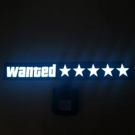 Windshield Electric Wanted Car LED White Light Up Window Stickers Replacement for JDM Glow Panel Decoration Accessories