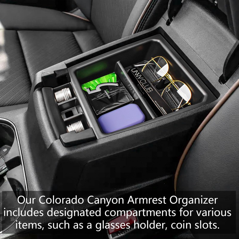 EDBETOS Center Console Organizer Compatible with 2023 2024 Chevy Colorado/GMC