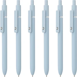 6 Pack Gel Pens, Linfanc Black Ink Pens Fine Point Smooth Writing Pens Bulk, Soft Touch Cute Pens Aesthetic School Supplies, 0.5mm Black Pens for Journaling, Cute Office Supplies for Women & Men