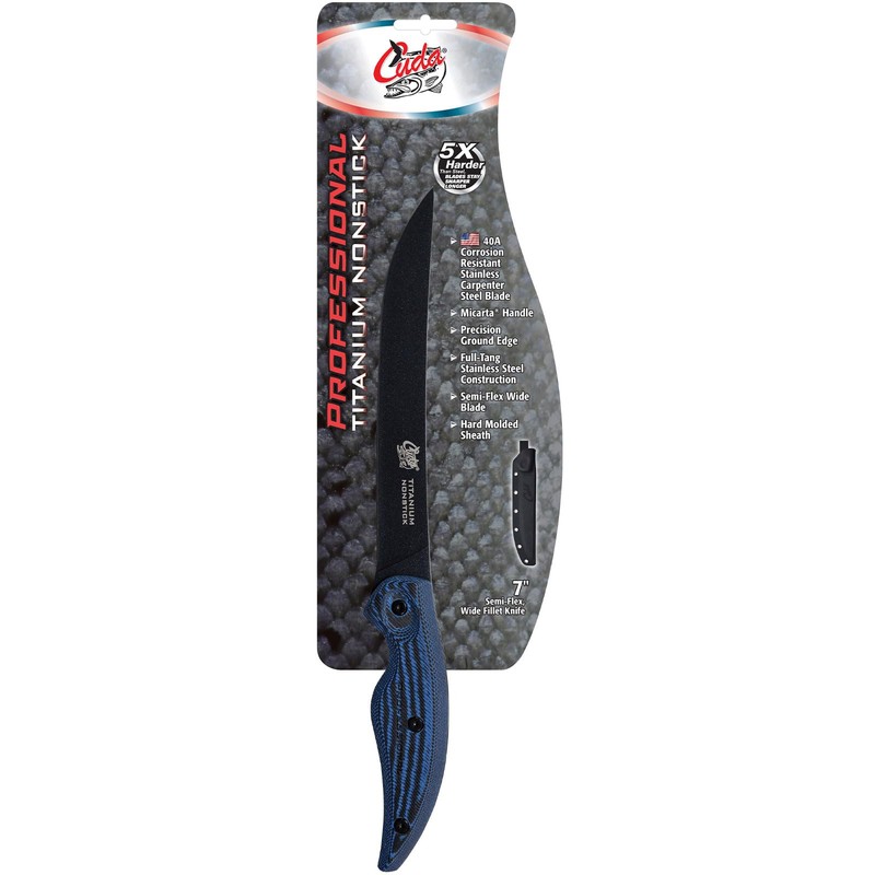 Cuda Semi-Flex Wide Fillet Professional Saltwater Precision Ground Edge Corrosion