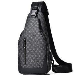FSD.WG Men's Shoulder Bag, Crossbody Bag, Large Capacity, Left and Right Handed, Waterproof, Commuting to Work or School, Travel, Outdoors, Popular, black - 910