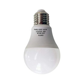 OMTO E26/E27 A19 LED Frosted Light Bulb 9W (60W Equivalent) White (6000K) 85-265V (White, 10pcs)