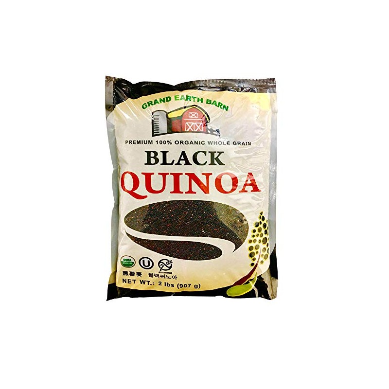 Premium 100% USDA Organic Whole Grain 2 lbs (Black Quinoa)