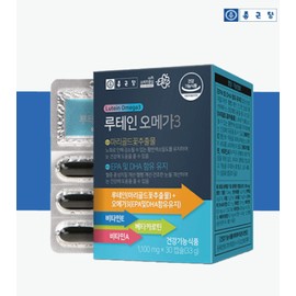 Chong Kun Dang Lutein Benefits Omega 3 Nutrients Blood Vessels Eyes 1 Month / 종근당 루테인효능 오메가3 영양제 혈관 눈 1개월