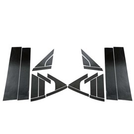 Start Side Honda New Vezel, 2nd Generation, April 2021, RV Car Compatible, Parts, Accessories, Protective Carbon Stickers, RV Series (Set of 3) (Front Door + Side Pillar + Rear Knob Door)