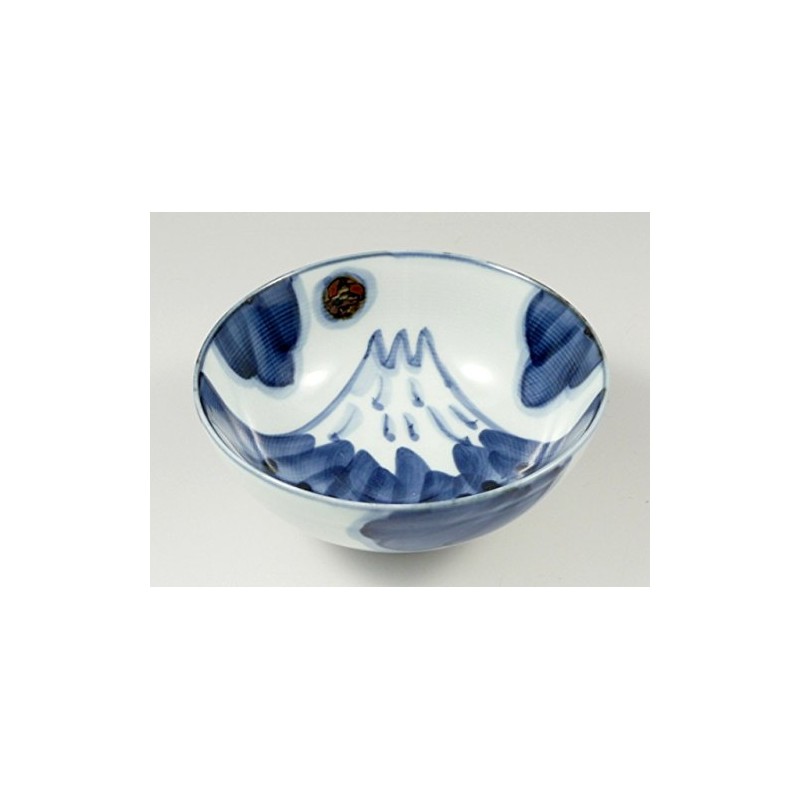 有田 Hasami Light Ball Kilns, Fuji Mountain View Pair Bowl