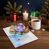 3D Pop Up Christmas Card with Music & Lights -
