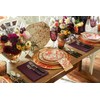 Caspari Gilded Porcelain Coral Dinner Plates - 8 Per Package