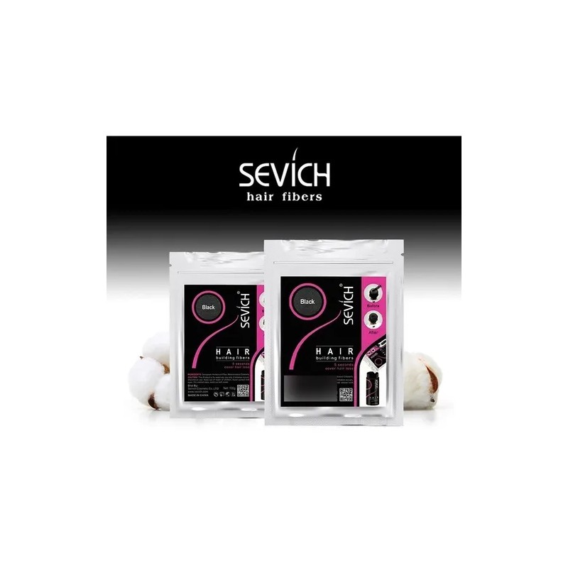 Sevich Fibra Capilar 100g Cubre Calvicie Varios Tonos