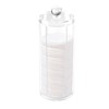 Acrylic Cotton Rounds Holder with Lid for Vanity, Facial Makeup