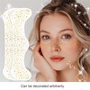 Yuibthr Glitter Freckles Face Tattoo, Gold - Glow Up Makeup