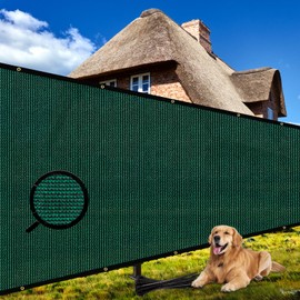 Shade&Beyond Shade&Beyond 4'x29' Dark Green Privacy Screen Fence Cover 170 GSM Fencing Mesh Fence Panel for Wall Garden Yard Backyard Indoor Outdoor Home Decoration