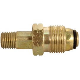 JR Products 07-30075 Excess Flow Pol - 1/4" MPT x Male POL 2-3/8" Long