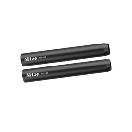 Nitze 15 mm Rod 10 cm, 4 Inch 15 mm Camera Aluminium Alloy Rod, 15 mm Rod with M11 Internal Thread for Camera Rig Mat Box Follow Focus 15 mm Rod System (Pack of 2) - R15-100