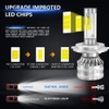 GSRECY H4 LED Headlight Bulb for Car, 80W 12000LM H4